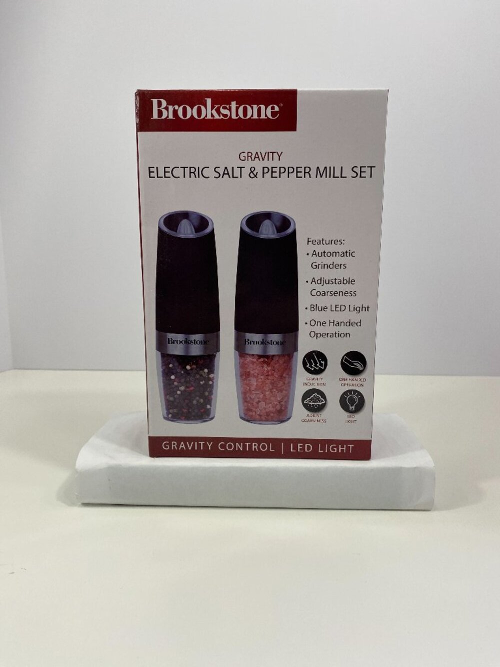 Brookstone Electric Salt and Pepper Mill Set